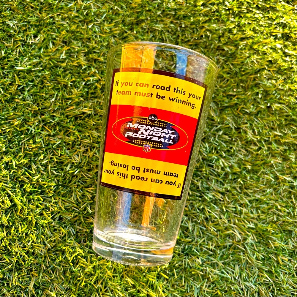 Vintage Monday Night Football Glass